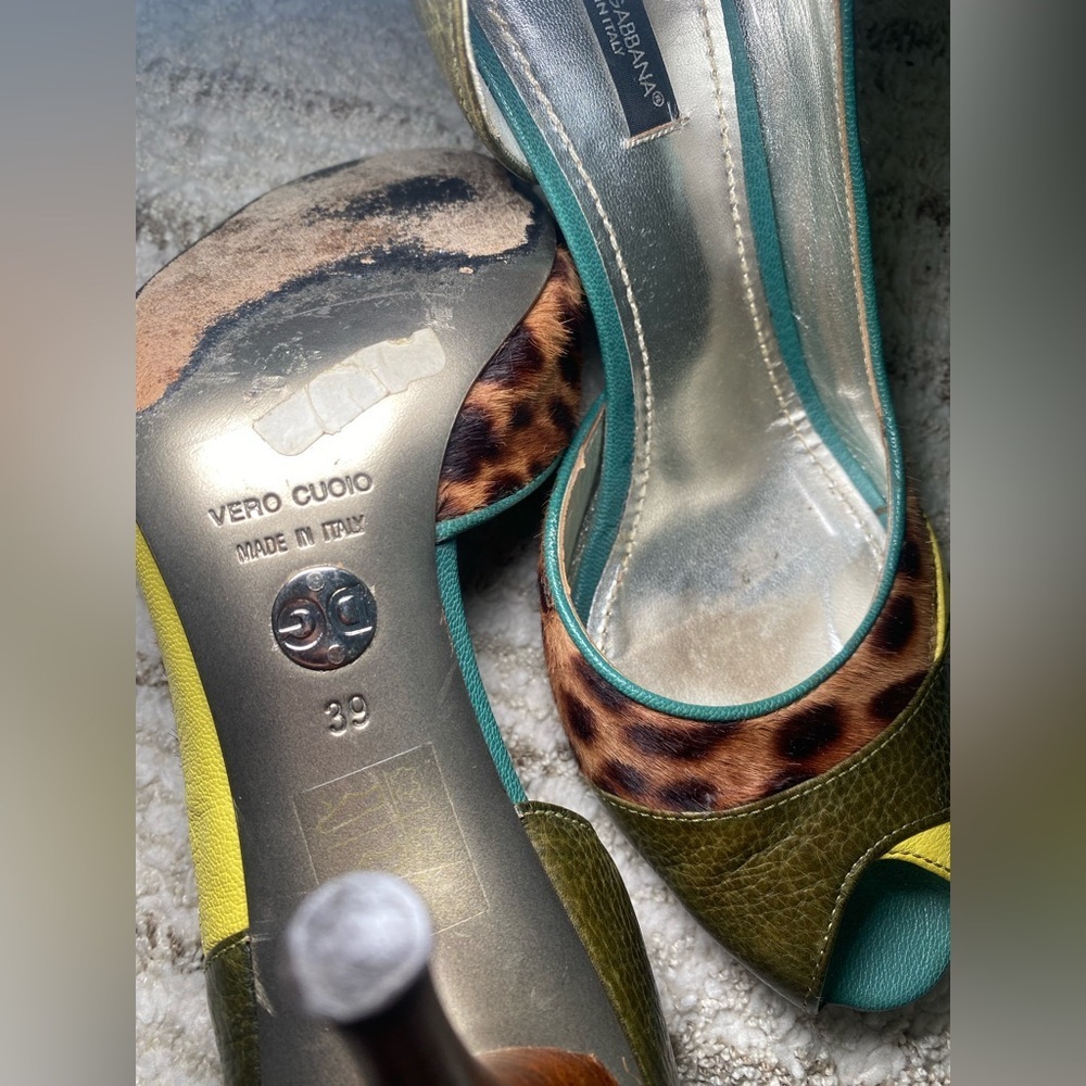 Dolce & Gabbana Multi-Color Heels Eu Size 39 - image 4